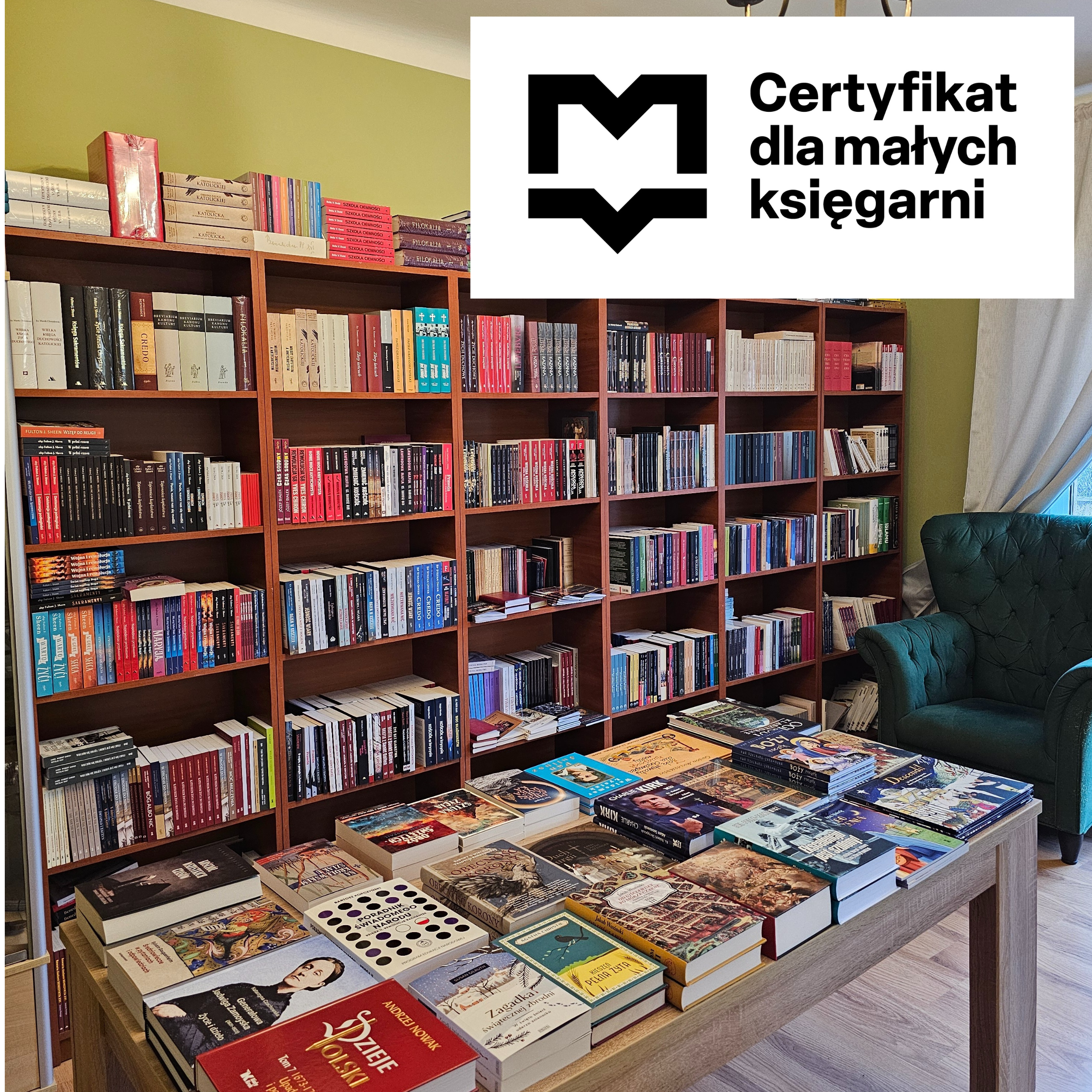 Księgarnia Dębogóra z Certyfikatem dla małych księgarń
